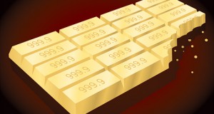 Le  cours de l’or à un plus bas  depuis  août 2012